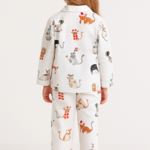 Whisker Wonderland Night Suit-Rayon Twill-Kids