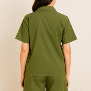 Olive Utility Poplin Co-ord Set