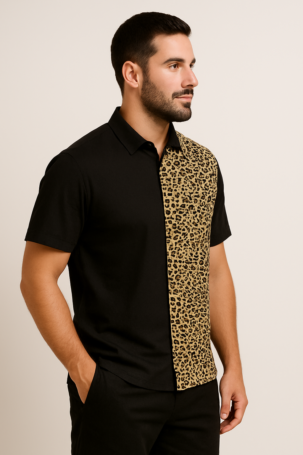 Bold Noir Leopard Couple Co-ord Set - Image 5