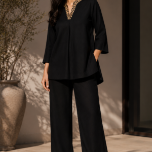Bold Noir Leopard Couple Co-ord Set