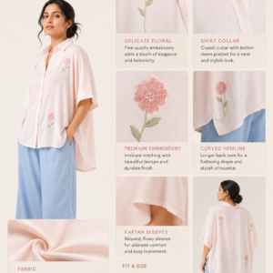 Muladhara Floral Bloom Kaftan Shirt
